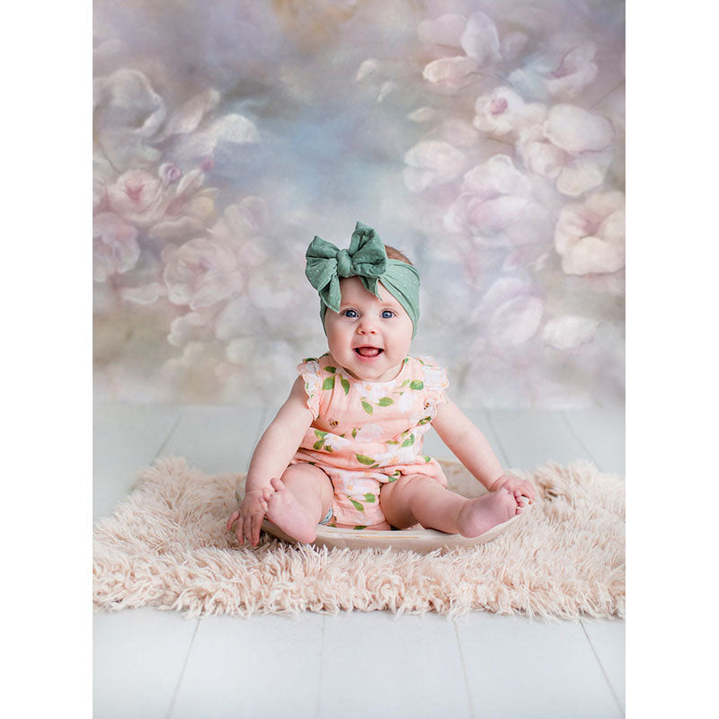 Avezano Hand Painted Flowers Photography Backdrop-AVEZANO